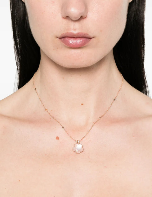 18K rose gold Petit Joli Lunaire diamond necklace